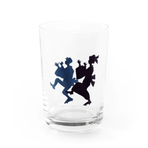 郡上踊シルエット Water Glass