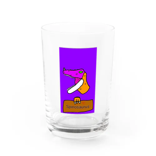 スピノくん(恐竜) Water Glass