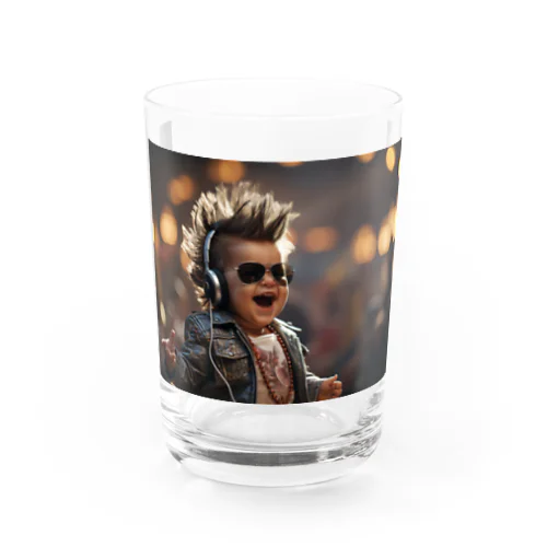 rock baby Water Glass