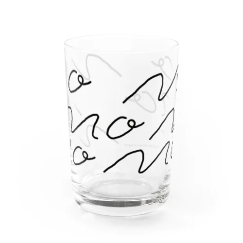 MO Logo Water Glass