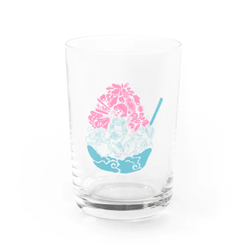 夏祭りとかき氷 Water Glass