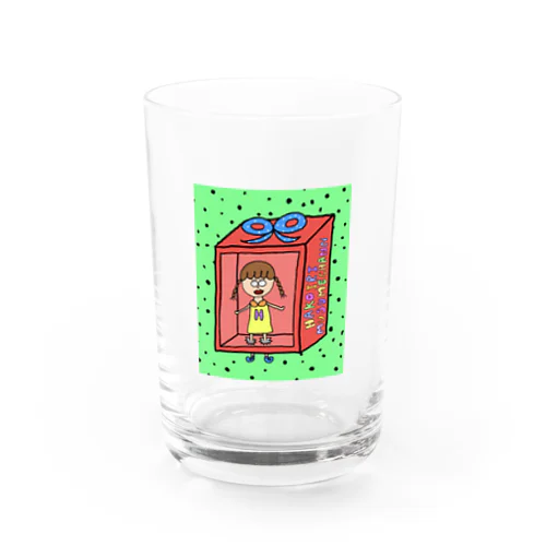 箱入り娘ちゃん（ドット） Water Glass