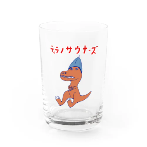 サウナダジャレデザイン「ティラノサウナーズ」 Water Glass