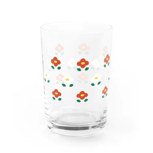 レトロ花柄 Water Glass