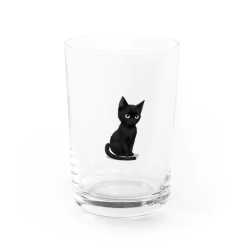 黒猫ボッチ Water Glass