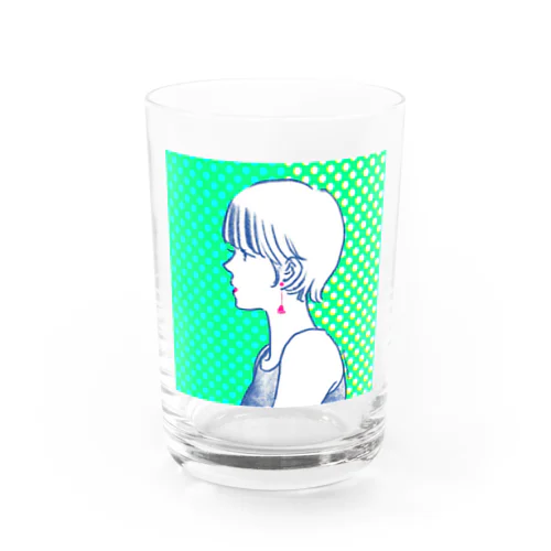 眠そうな女のコ Water Glass