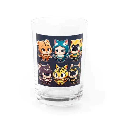 イカネコレンジャーズ Water Glass