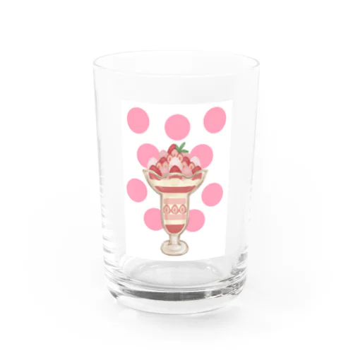 ストロベリーパフェ3(透過なしバージョン) Water Glass