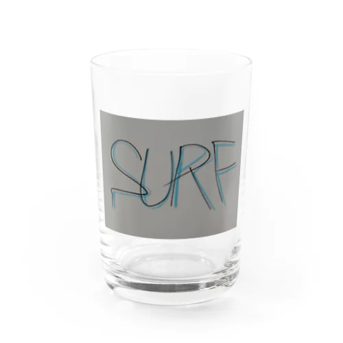 SURF 文字(青影) Water Glass