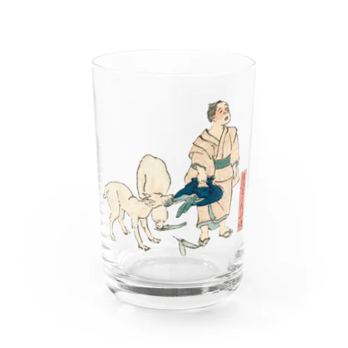 ぽんとした小僧　教訓善悪子僧揃 / Lessons good and bad children monks Water Glass