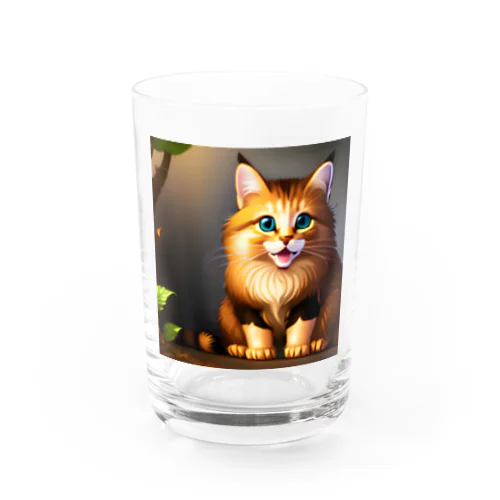 かわいい猫のイラストグッズ Water Glass