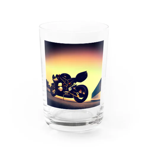 独創的なバイクプリント Water Glass