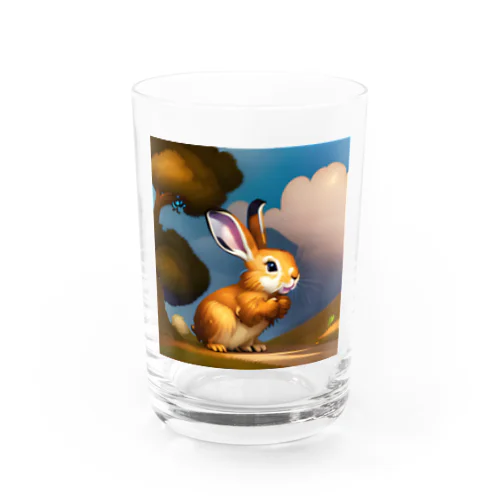 かわいいうさぎのイラストグッズ Water Glass