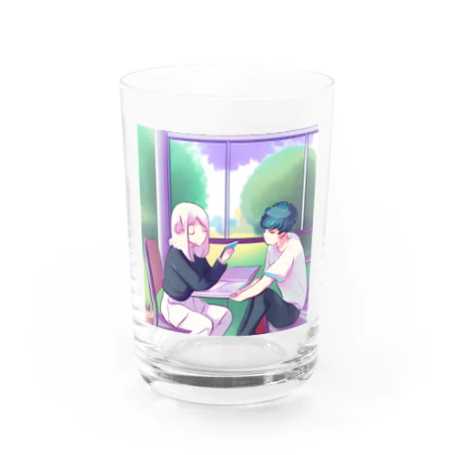 エモい大学生のカップル Water Glass