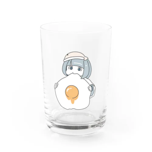 魚のせた子（でかい目玉焼きと一緒） Water Glass