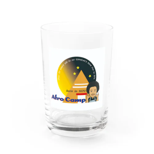 afro_camp Water Glass