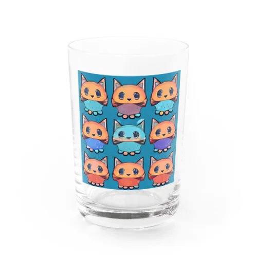 9匹の猫 Water Glass