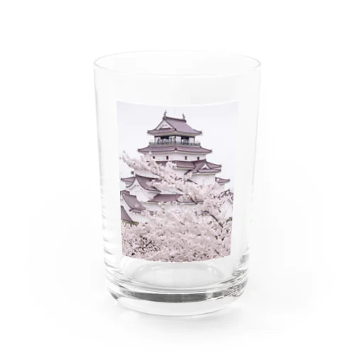 シロと桜 Water Glass
