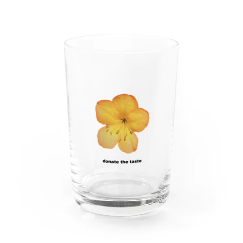 Donate the Taste (Orange Flower) Water Glass