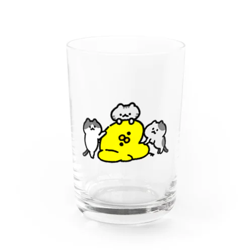 猫とぴよたそ Water Glass