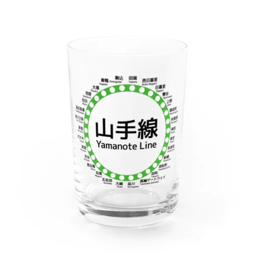 JR山手線路線図 Water Glass