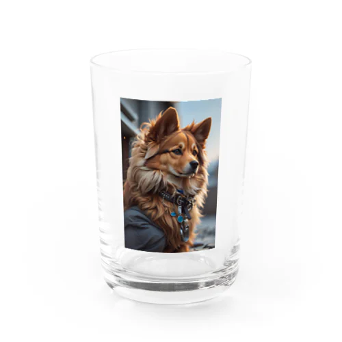 凛々しい犬 Water Glass