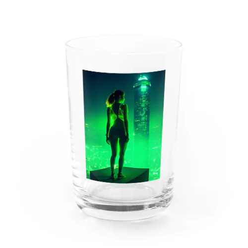 美女✕SF （緑） グラス