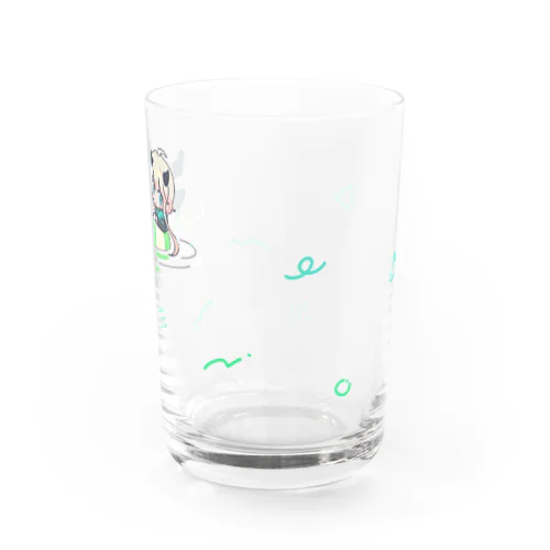 ぷかぷか浮き輪に乗って！ショートグラス Water Glass
