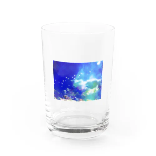 Bluebird Water Glass