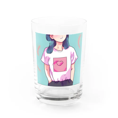 可愛いにこちゃん Water Glass