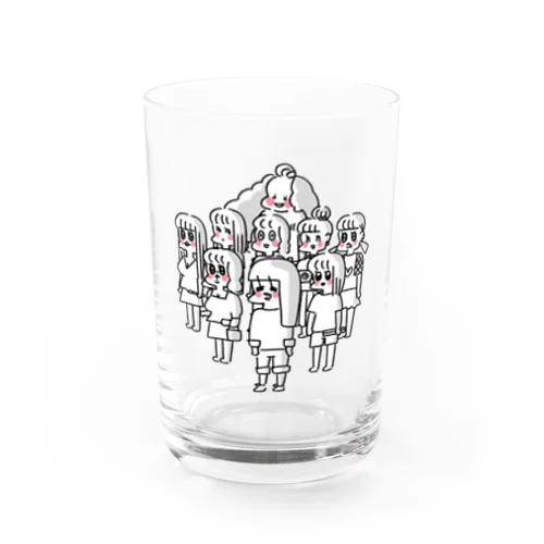 うちらはマブダチ Water Glass