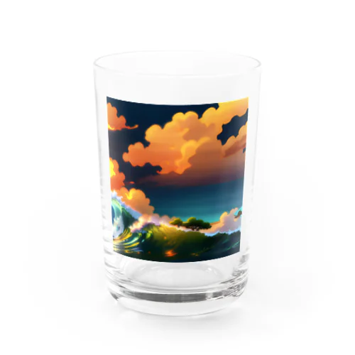 海！朝日！ Water Glass