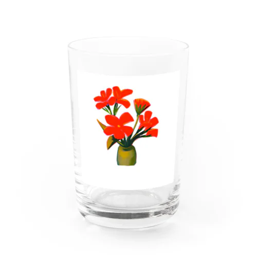 flower Water Glass