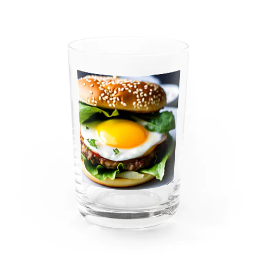 半熟とろけるハンバーグ チーズ愛好家の夢！ Water Glass