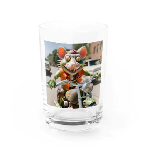 バイクに乗ったラットフィンク Water Glass