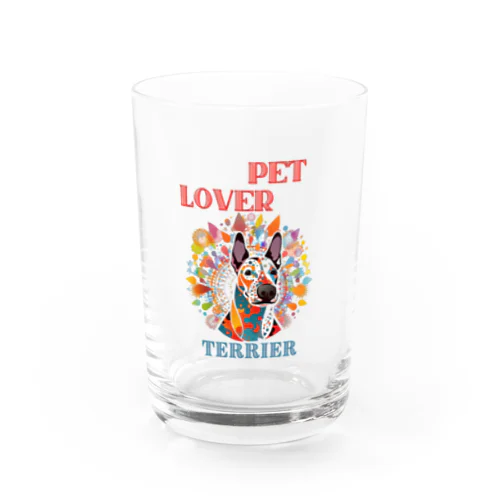 pet lover ブルテリア Water Glass