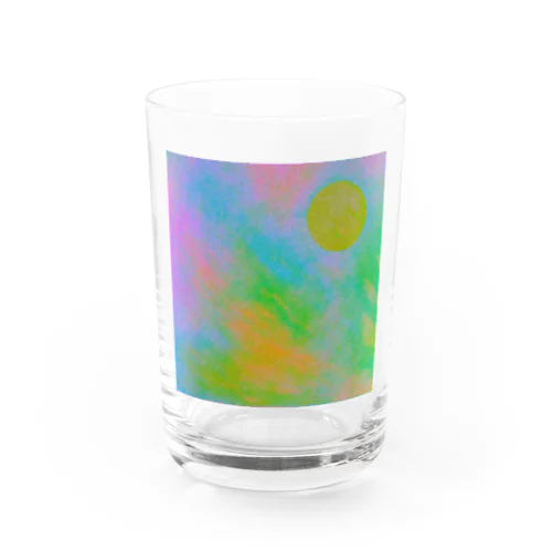 サイケデリックな満月 Water Glass