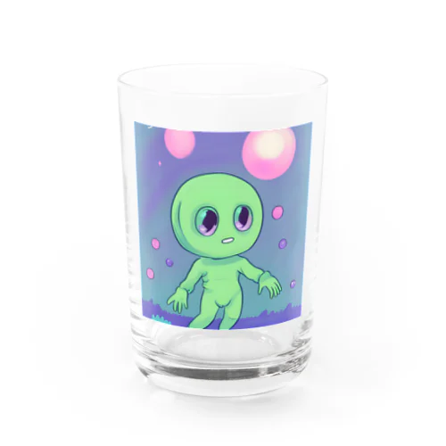 Cosmic Invader Water Glass