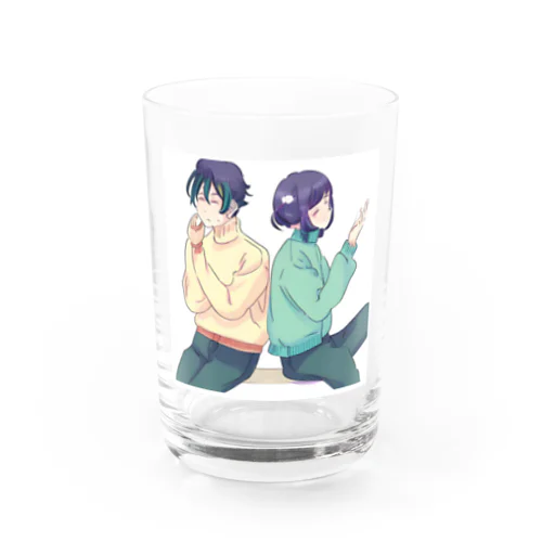 背中合わせで語り合う Water Glass