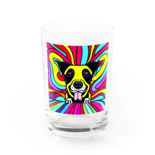 サイケなおイヌ Water Glass