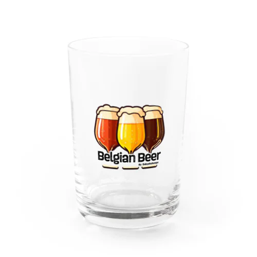 3Belgian Beers Water Glass