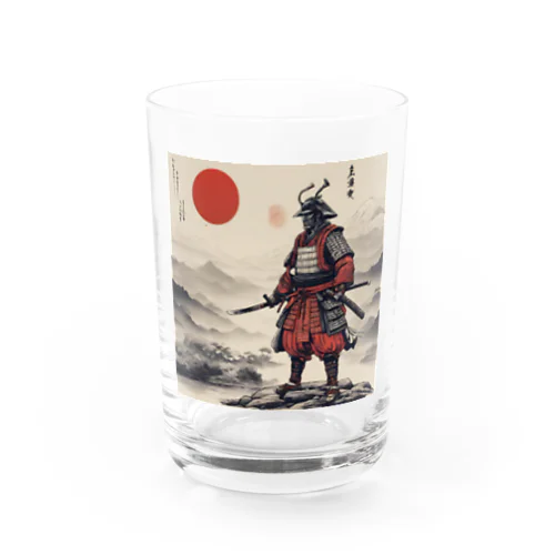 暁に立つ侍 Water Glass