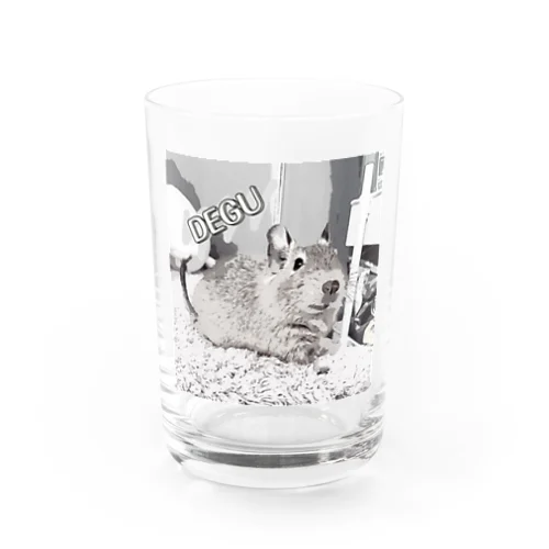 モノクロデグーくん Water Glass