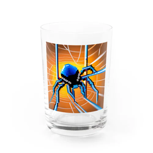 ドット絵　クモ　スパイダー　ピクセル画像 Water Glass