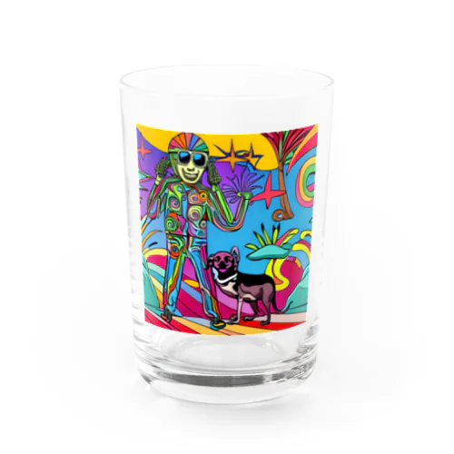 rider&dog Water Glass