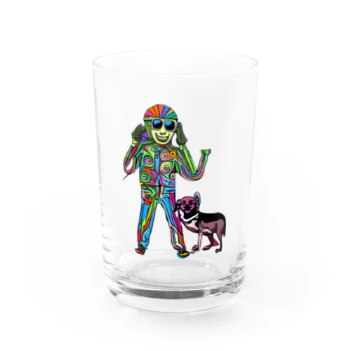 rider&dog Water Glass