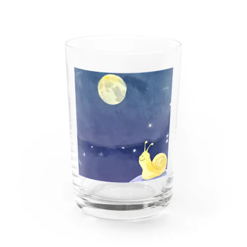月とカタツムリ グラス
