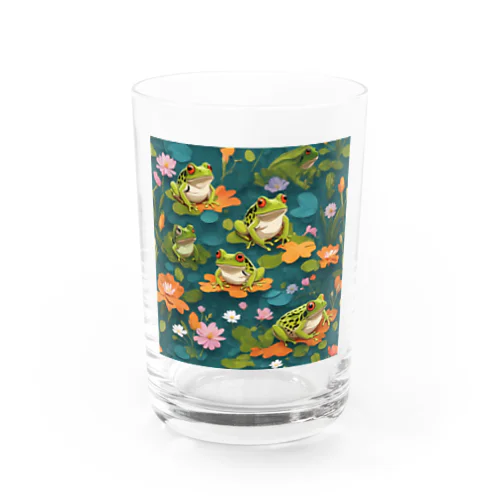 カエルアート Water Glass