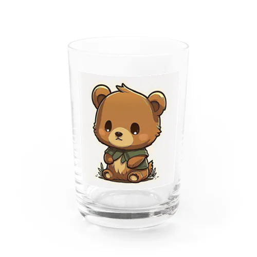 くまのイラストグッズ Water Glass