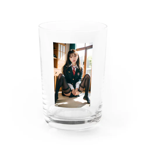 制服でちょっとエロ Water Glass